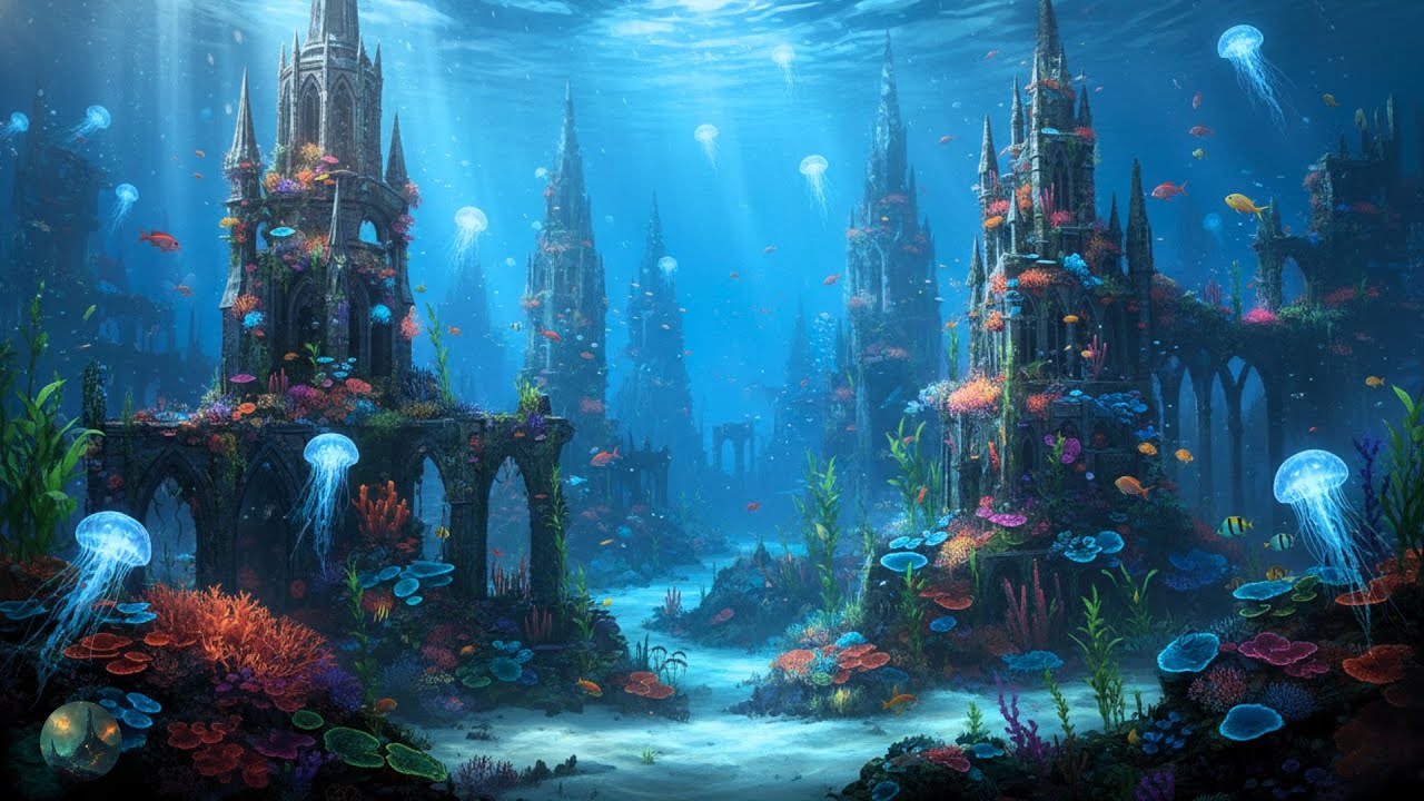 Escaping to Alien Oceans - Deep Ocean Ambient Music & Underwater Soundscapes for Relax & Stress 🌊