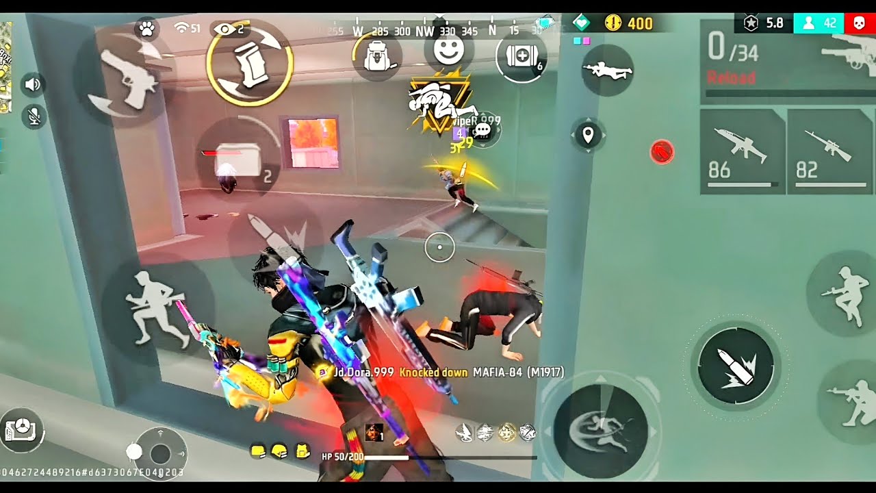 Rusher Pov | Free Fire Max Tournament Highlights | Jd Dora 