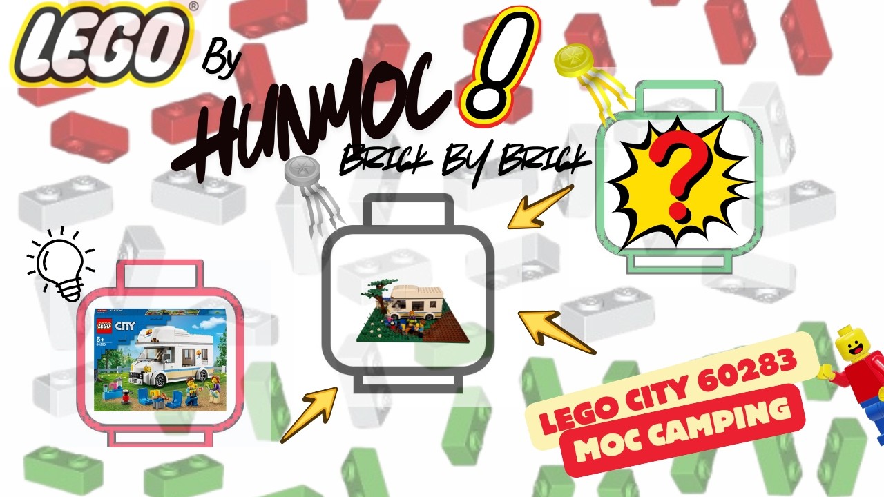 LEGO CITY Holiday Camper Van 60283 & MOC By HunMoc Part 1 Basic