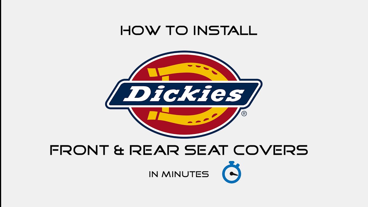 How to Install Dickies Front & Rear Car and SUV Seat Covers