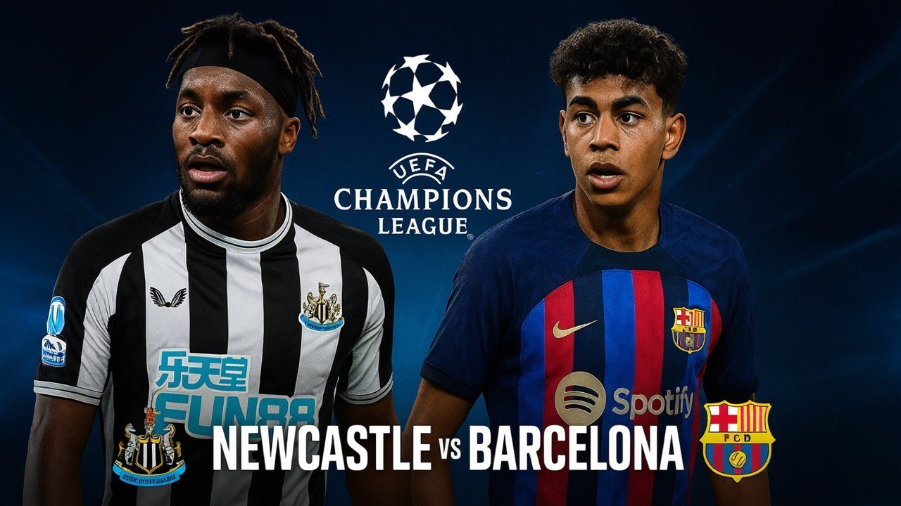 Newcastle vs Barcelona | Champions League | PES UPDATE 2026