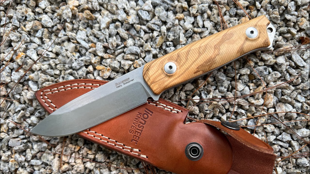 LIONSTEEL B41 SLEIPNER OLIVE มีด Bushcraft ด้ามไม้โอลีฟ