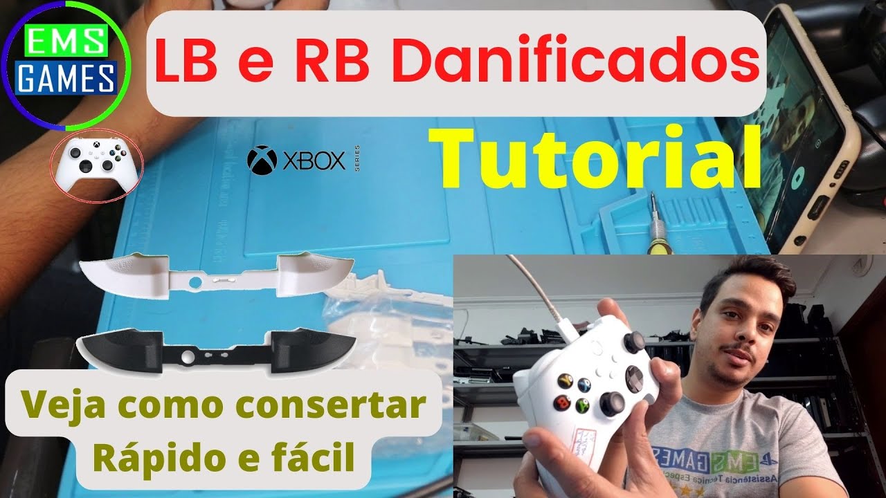 Como consertar controle xbox series LB RB quebrado - [Não funciona]