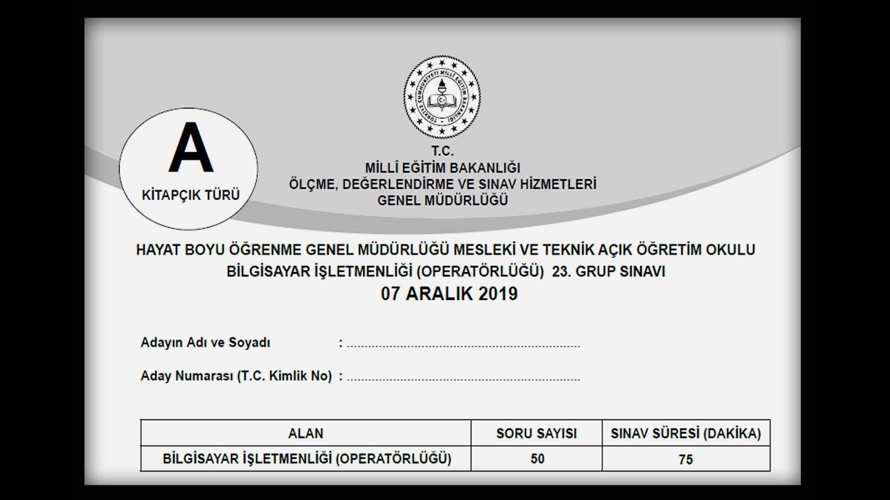ÇÖZÜM 2 BİLGİSAYAR İŞLETMENLİĞİ