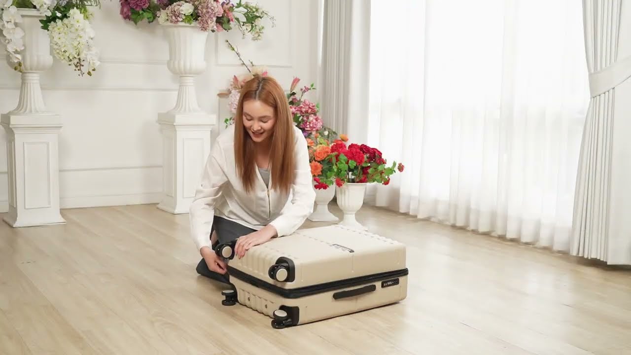 กระเป๋าเดินทาง AVENTRA MOSCOW สีเบจ (SKU:1297469,1297477)