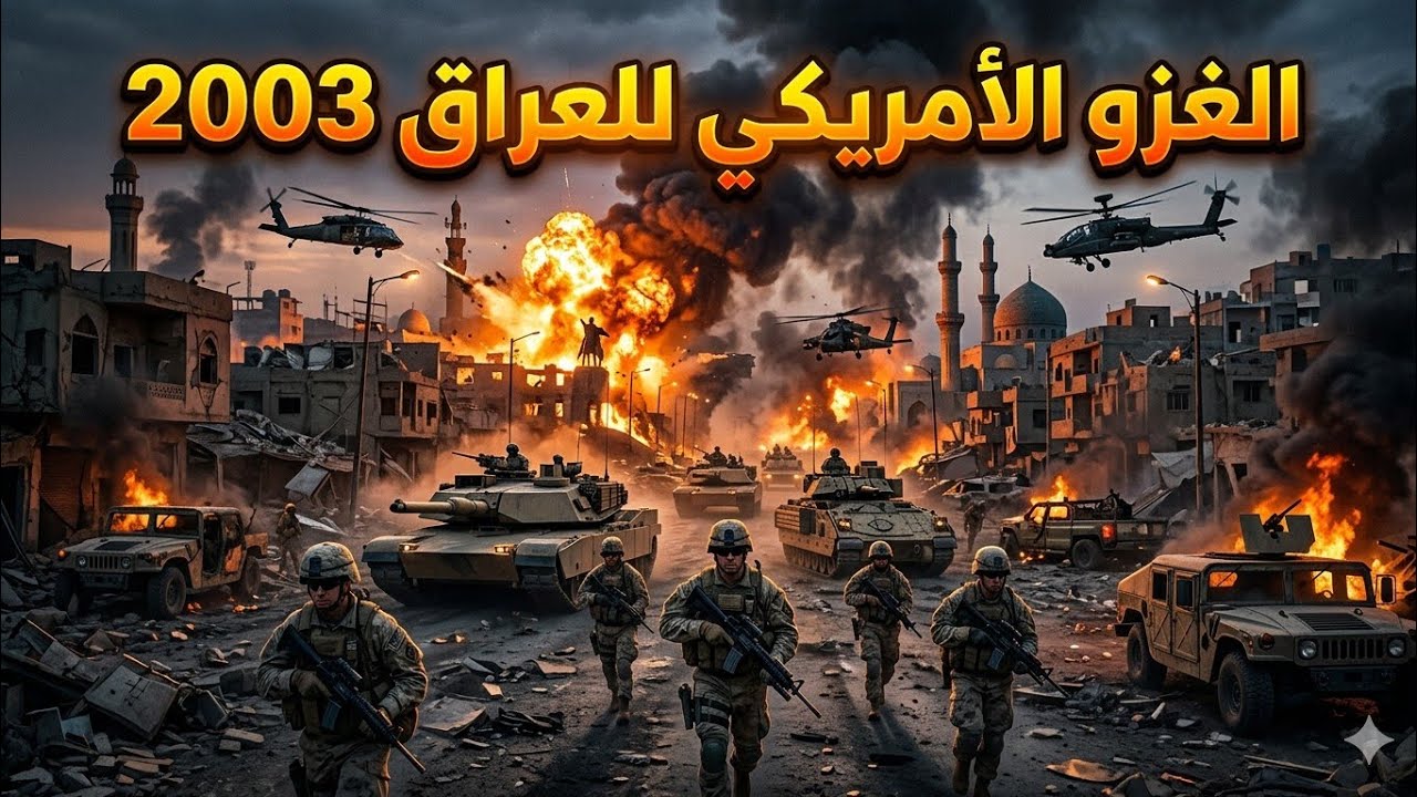 الغزو الأمريكي للعراق 2003: بداية الحرب التي غيّرت الشرق الأوسط 🔥(