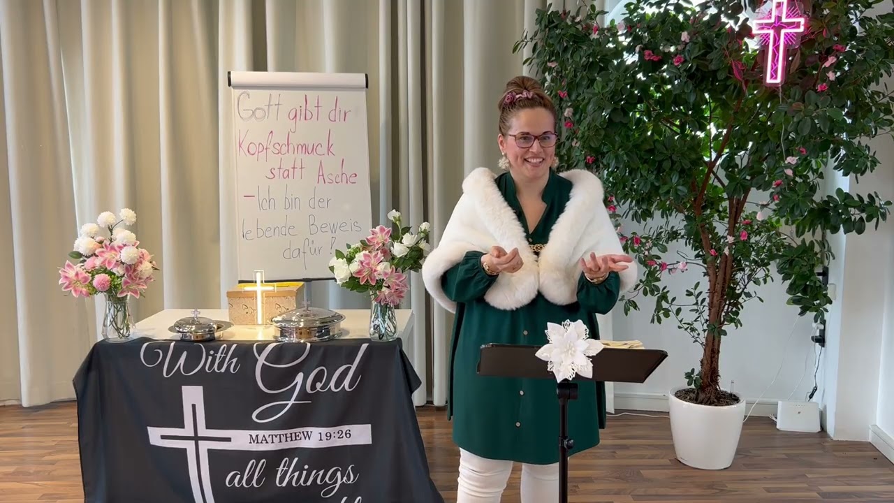 Gott gibt dir Kopfschmuck statt Asche - Ich bin der lebende Beweis dafür!