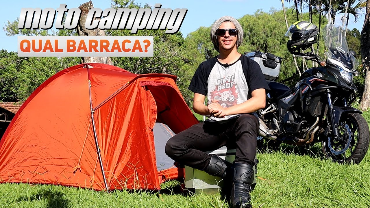BARRACA PARA MOTO: QUAL BARRACA ESCOLHI PARA MOTO CAMPING? FORCLAZ TREK 100 DECATHLON