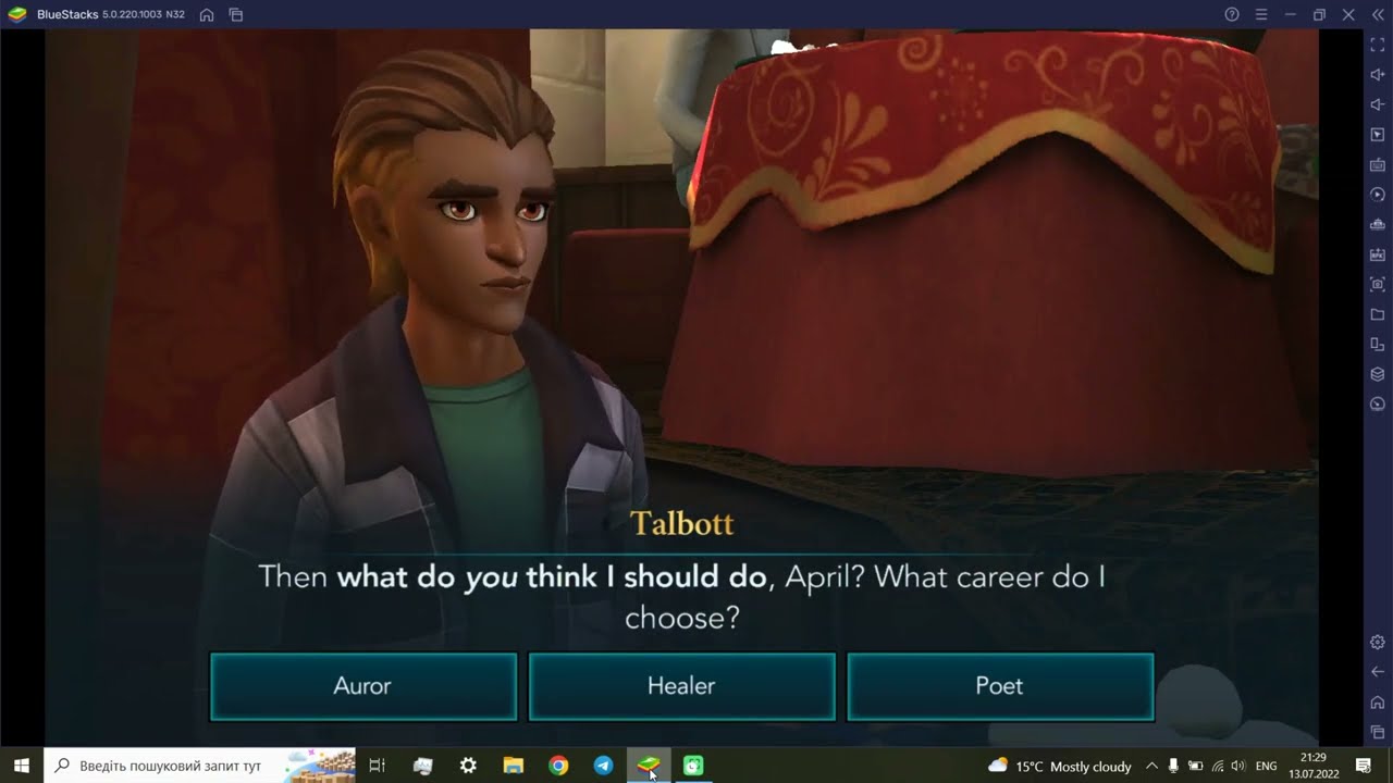 TELLING TALBOTT WINGER WHAT HIS MAIN CONCERN IN LIFE SHOULD BE |  HOGWARTS MYSTERY