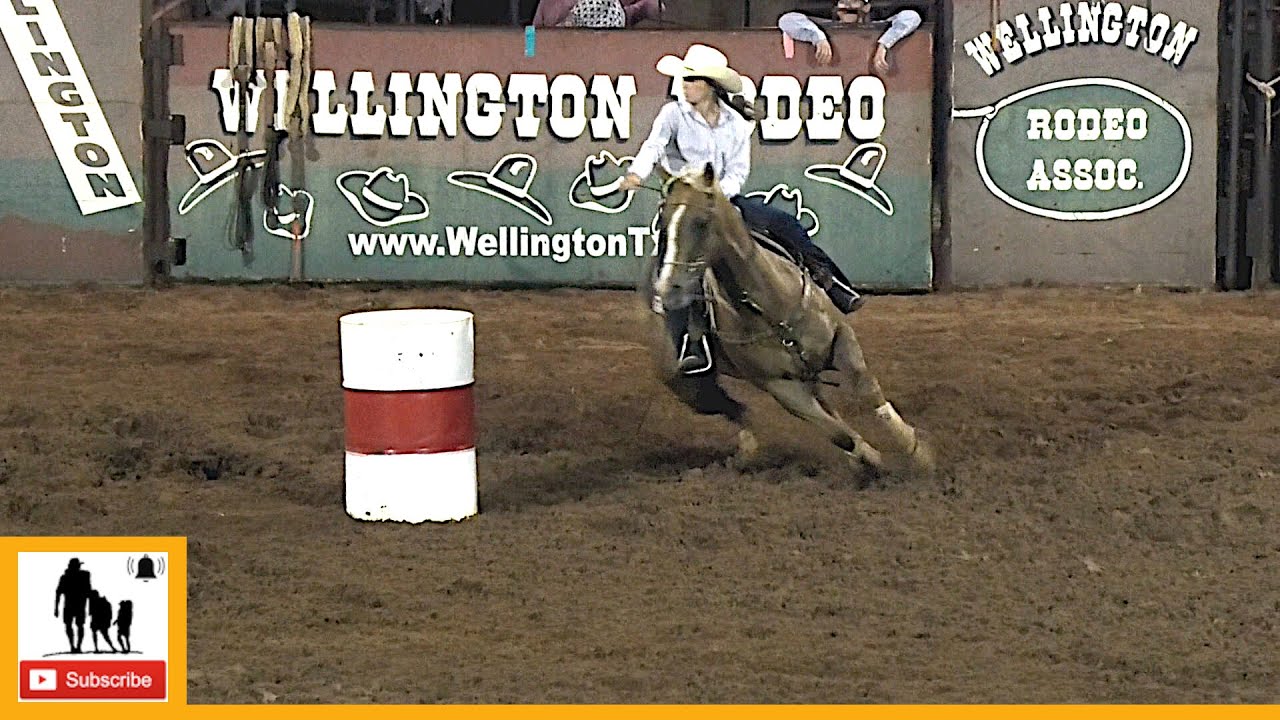 Гонки на бочках — Wellington Pro Rodeo 2023 | Пятница