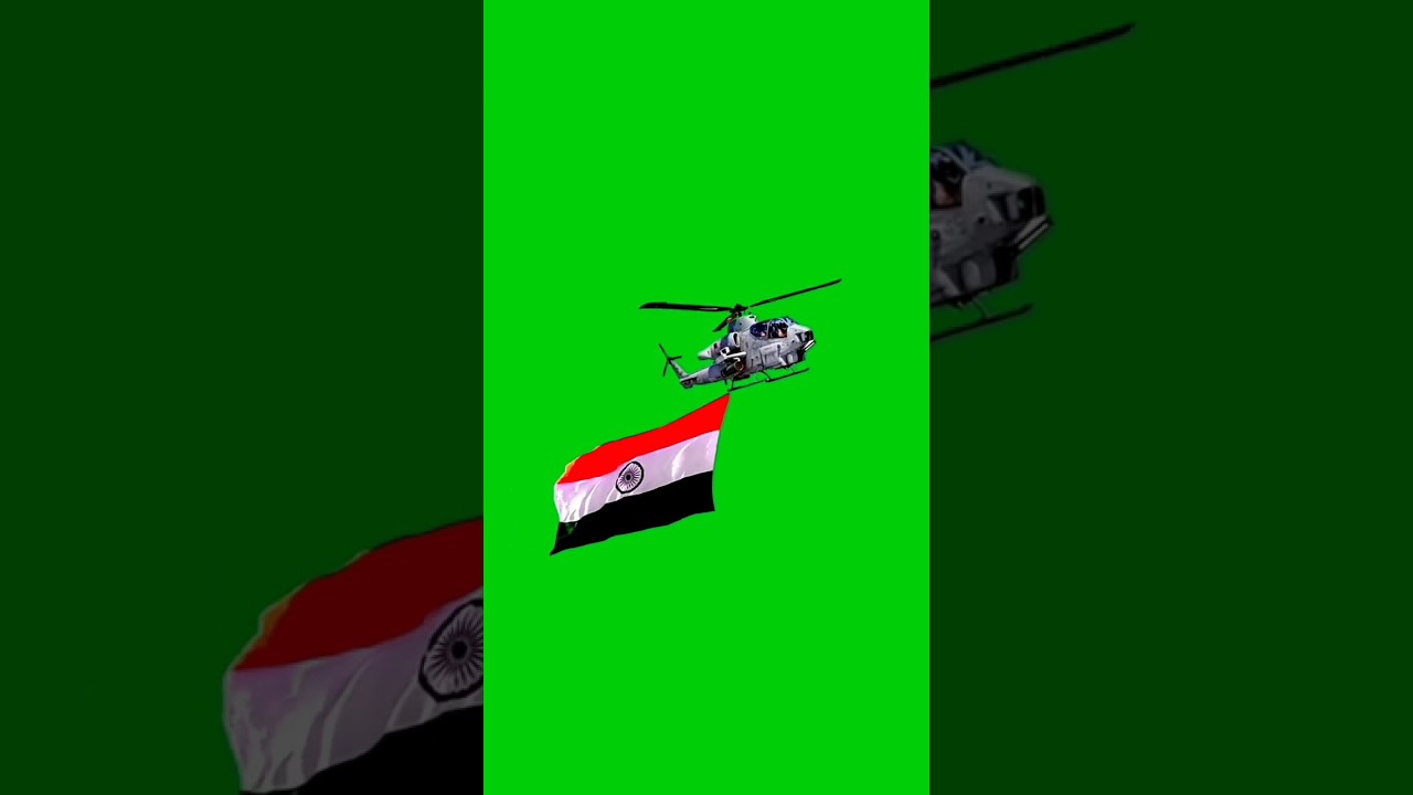 flying indian Flag helicopter green screen | flag green screen #greensreen #15auguststatus #15august