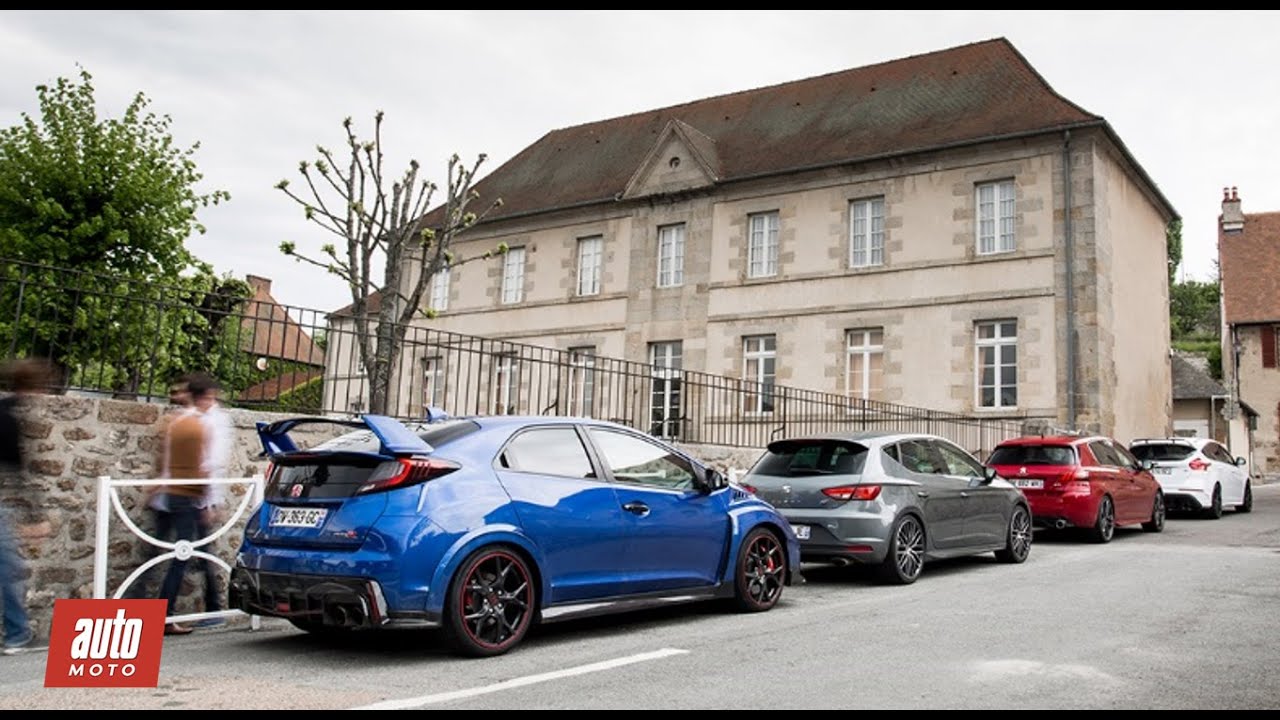 Comparatif GTI 2016 : Focus RS / Civic Type R / Peugeot 308 GTi / Leon Cupra [Partie 2/2]