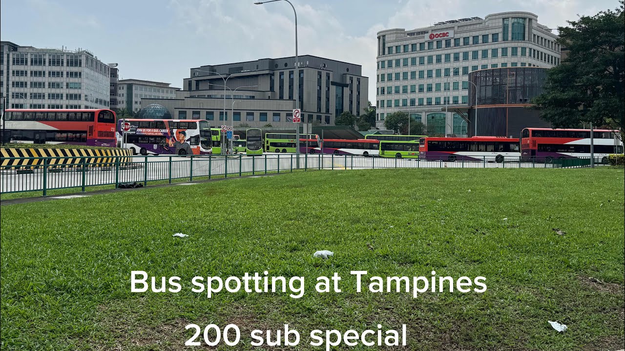 Bus spotting at Tampines! [200 sub special final vid]