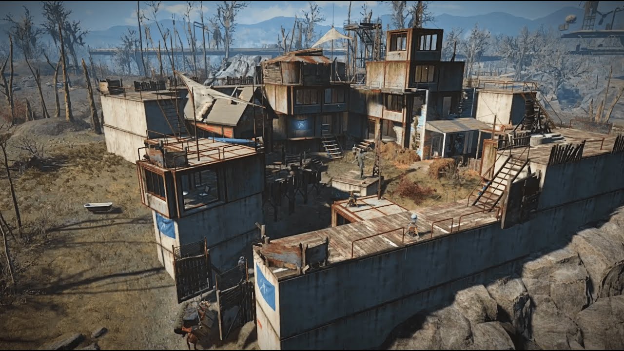 Fallout 4 - Coastal Cottage - Minutemen fort - NO MODS settlement build