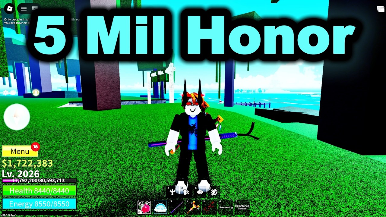 FINALLY I REACHED 5 MILLION HONOR #roblox #bloxfruits #bloxfurit