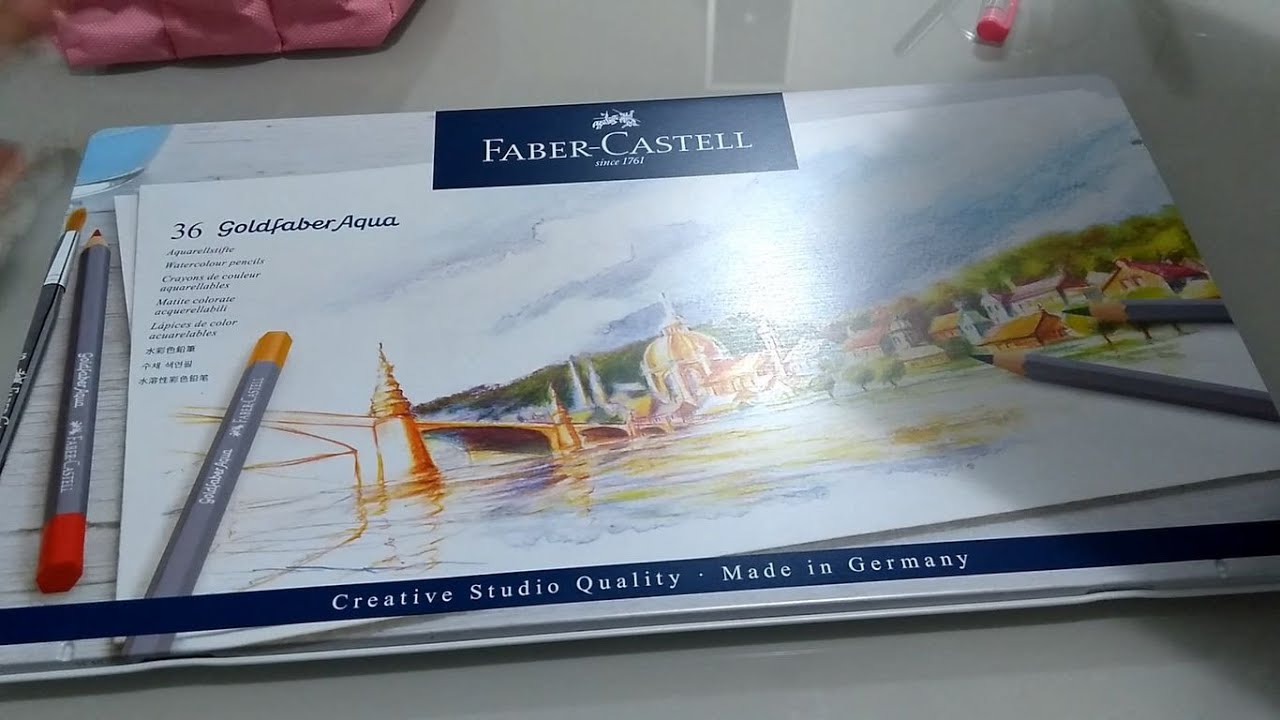 Como são os lápis aquareláveis da Faber Castell GoldFaber?