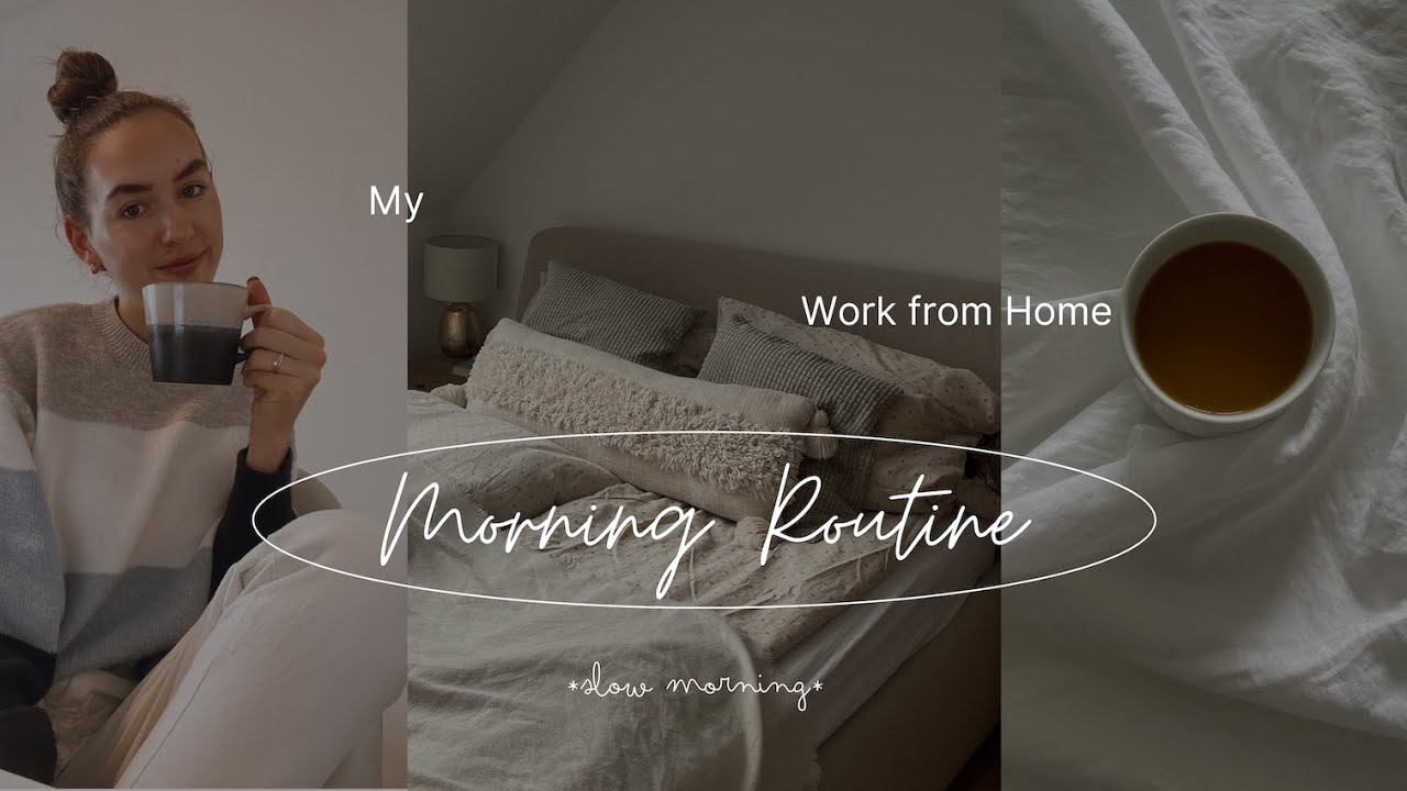 my 7 am work from home MORNING ROUTINE | Slow living & calm morning habits for a productive day