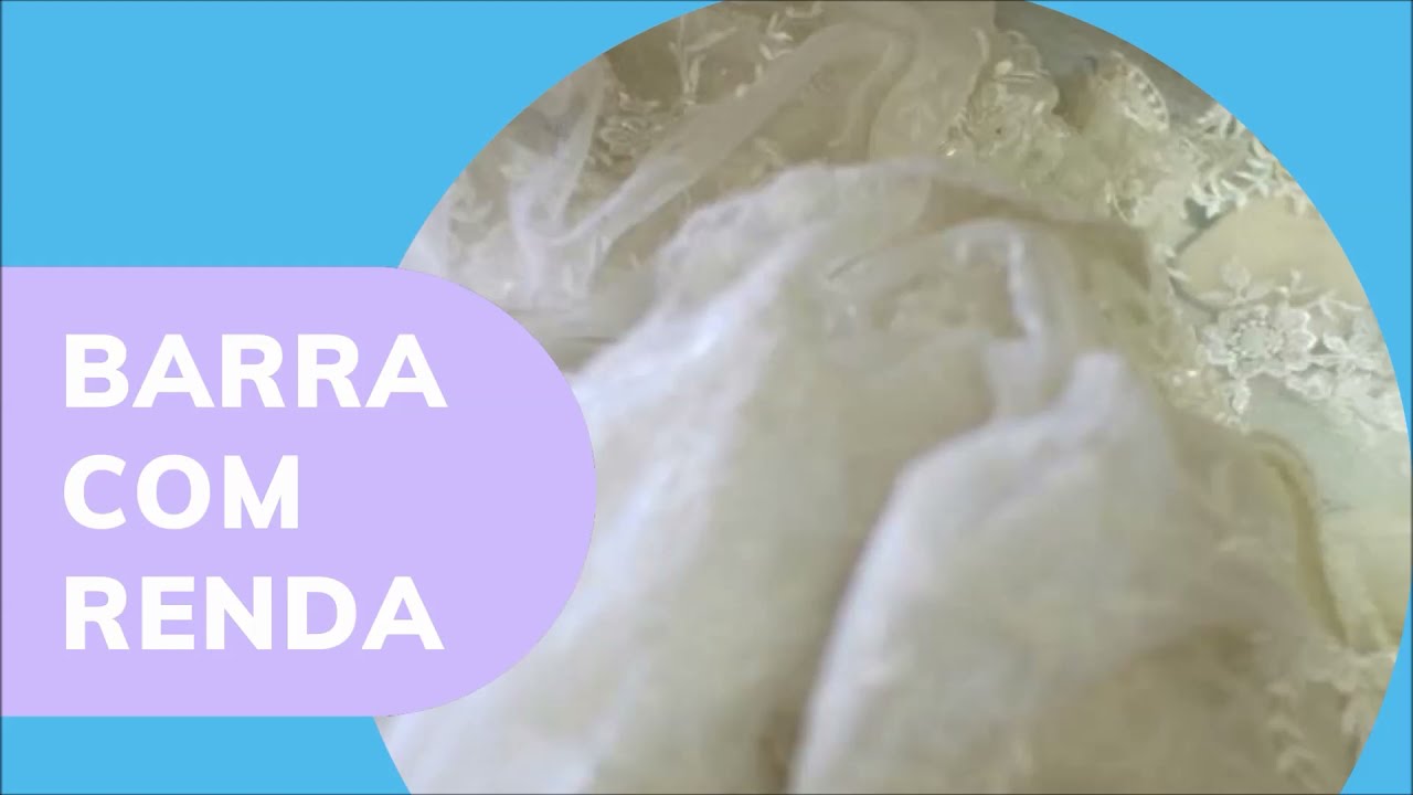 Barra de renda de vestido de noiva  - Ajustes