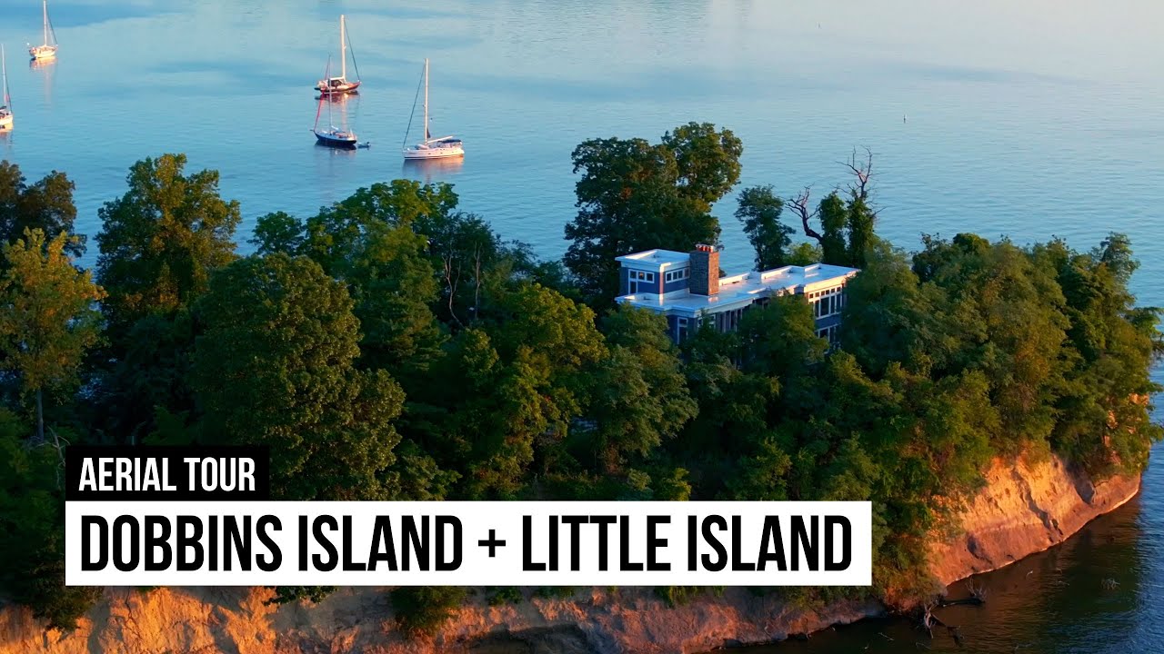 Dobbins Island & Little Island Aerial Tour in Pasadena MD