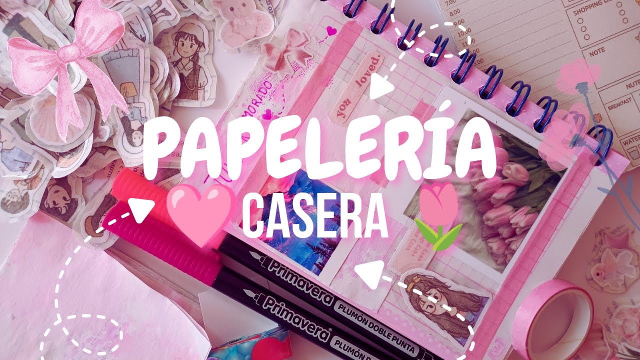 🌷Papelería Casera ✨ Ideas fáciles y estéticas que puedes hacer en casa🩷