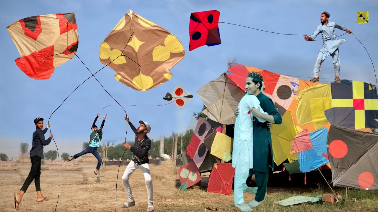 EID MUBARAK BIG KITE CHALLENGE | kite Flying | kite lover
