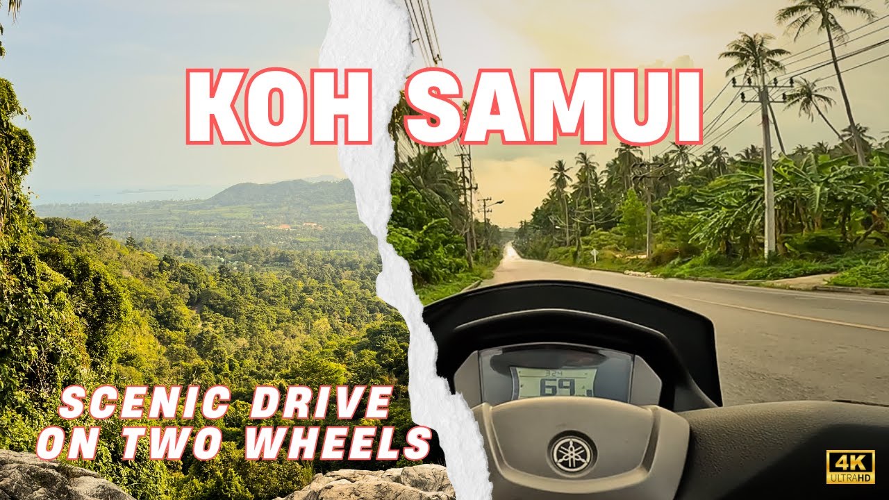 We explored Koh Samui on a scooter 🏍️ hidden gems & epic views! Scenic ride in 4K.