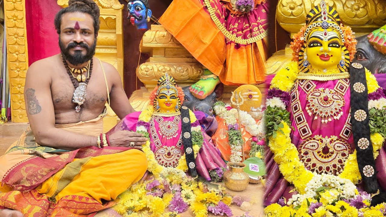சதீஷ் சாமி வடிவமைத்த அம்மன் முகம்🥺🙏| Salem Samayapuram Mariamman Kovil | Erode Jayanthi's Kitchen