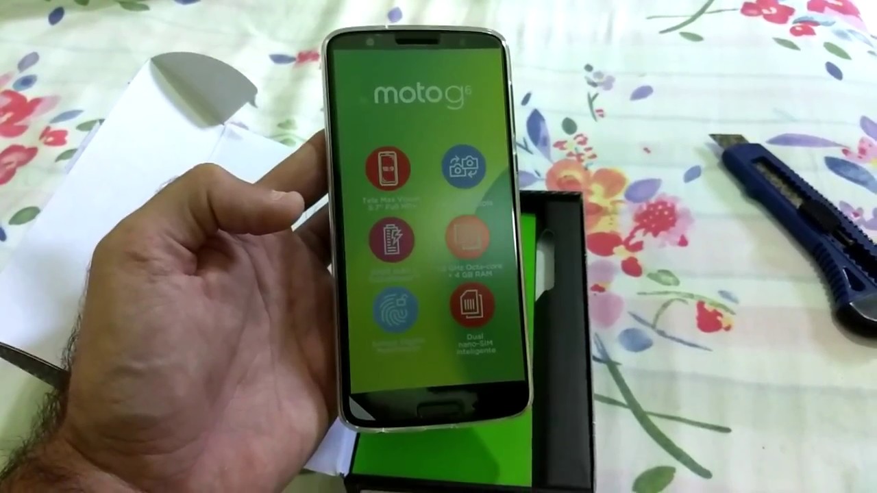 Moto G6 64Gb 4Gb RAM Unboxing e Comentários do Aparelho.