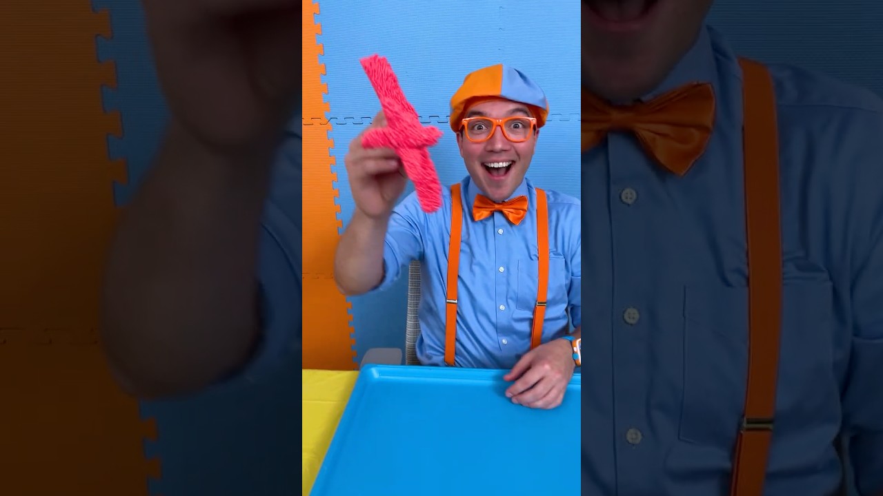 DIY Foam Airplanes and Dinosaurs! Easy Crafts 123! #blippi #shorts