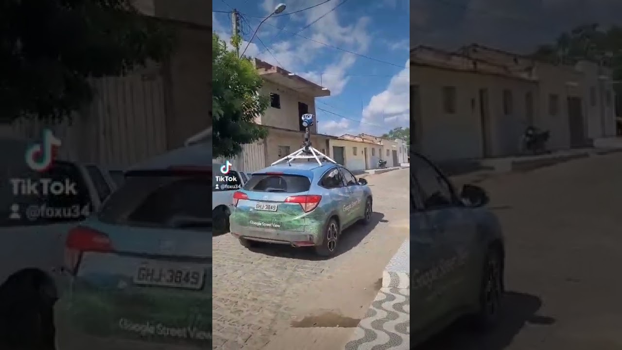 O CARRO DO GOOGLE AQUI DE FRENTE DE CASA #shorts #google #carros