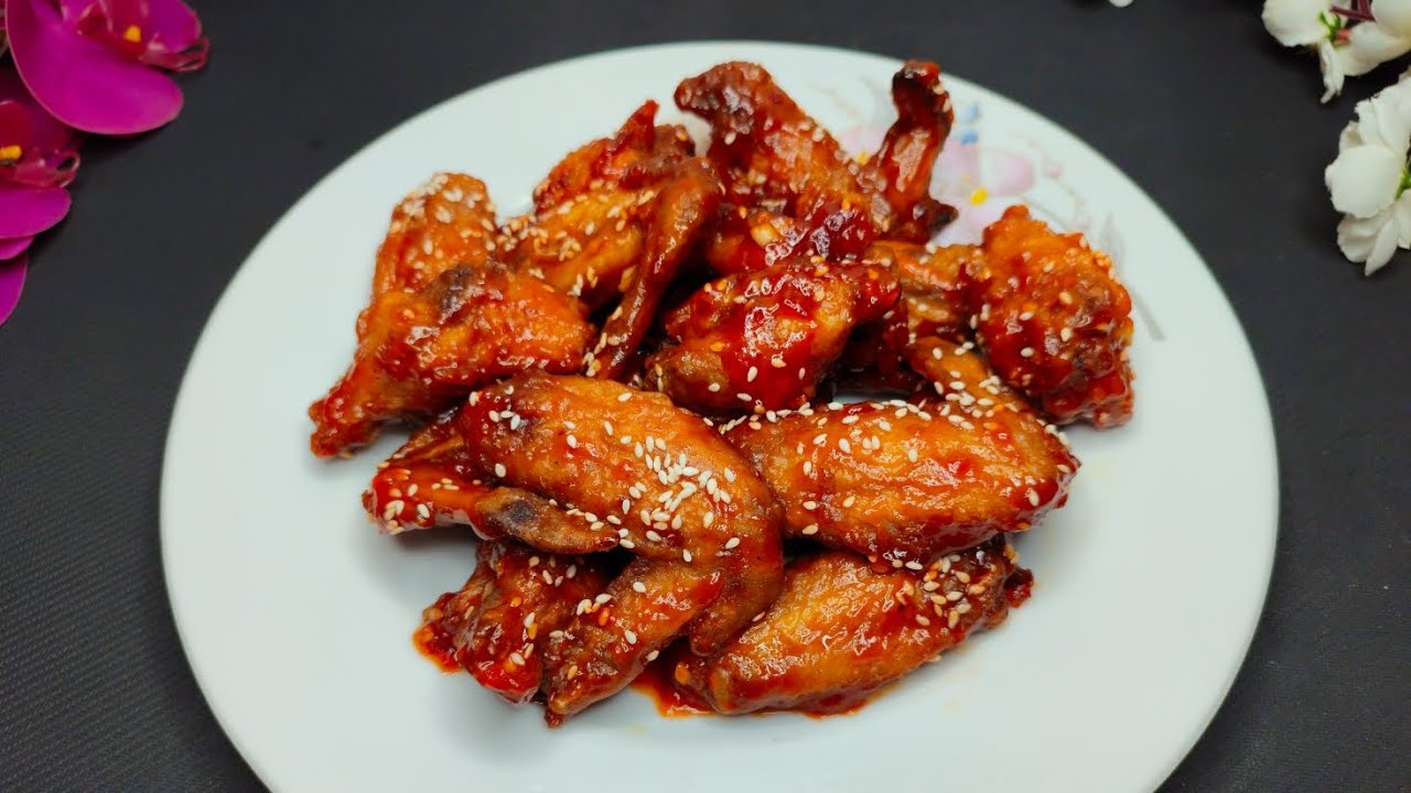 কোরিয়ান চিকেন উইংস রেসিপি🔥😋 Korean Chicken Wings recipe at home