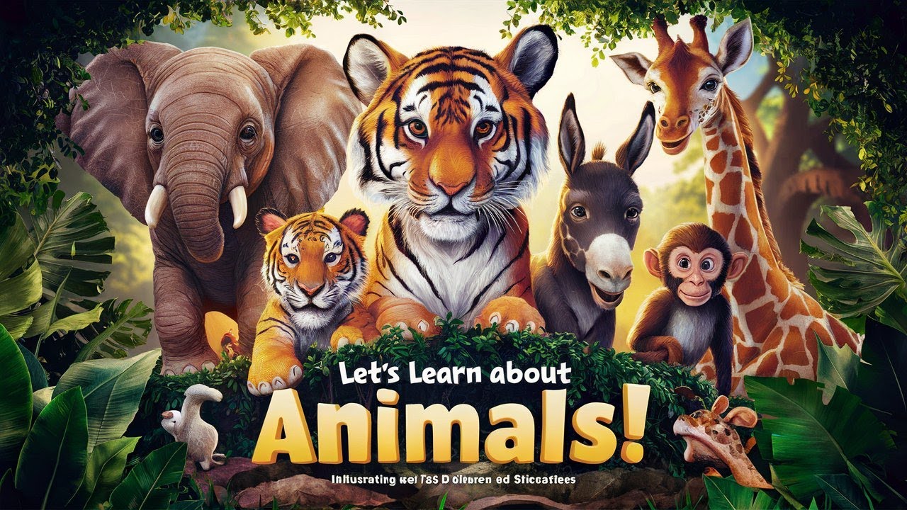 Animal Sounds for Children | Animals video for kids | Fun and Educational Wildlife Video 4K