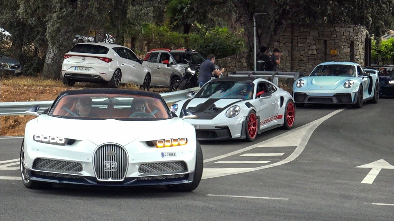 The Supercar Convoy in Marbella 2024 (Chiron SuperSport, Chiron, Gemballa Marsien,...