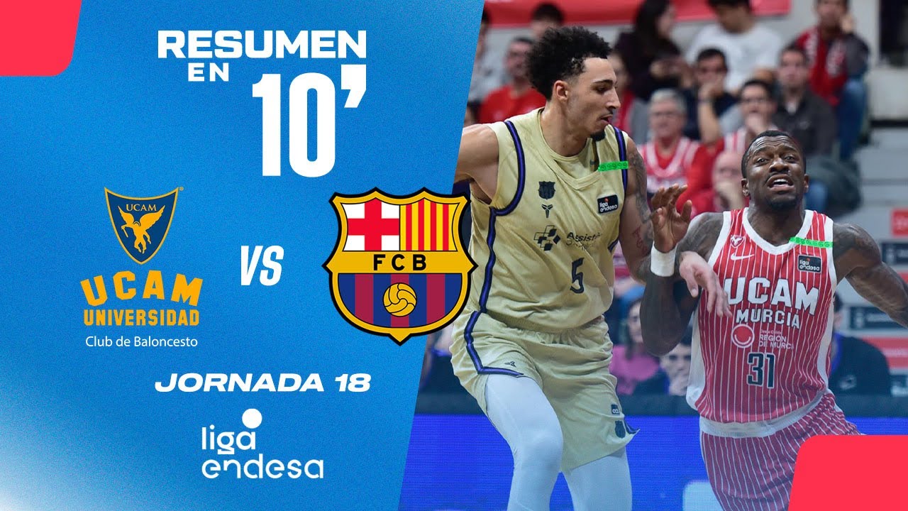 🏀 Resumen en 10': UCAM Murcia vs Barcelona - Jornada 18 Liga Endesa 2025-26