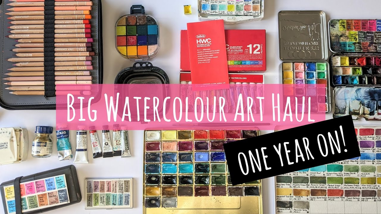 What Did I Use?! Reviewing A Big Jackson's Watercolour Art Haul (Plus Other Products) 1 Year Later