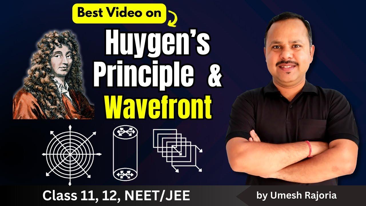 1. Wave front and Huygens Principle | Wave Optics | 12th Physics #neet #umeshrajoria