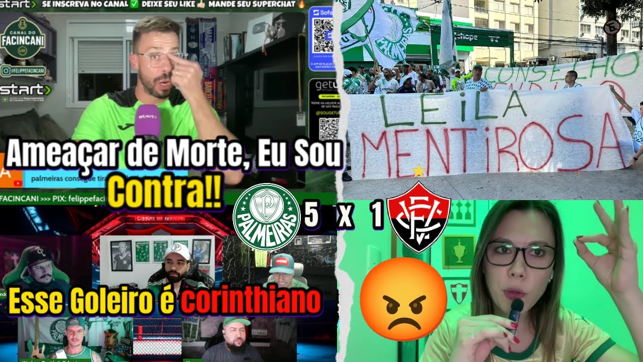 REACT TORCEDORES - PALMEIRAS x VITÓRIA - TORCIDA AMEAÇA Se Perder Pro Corinthians