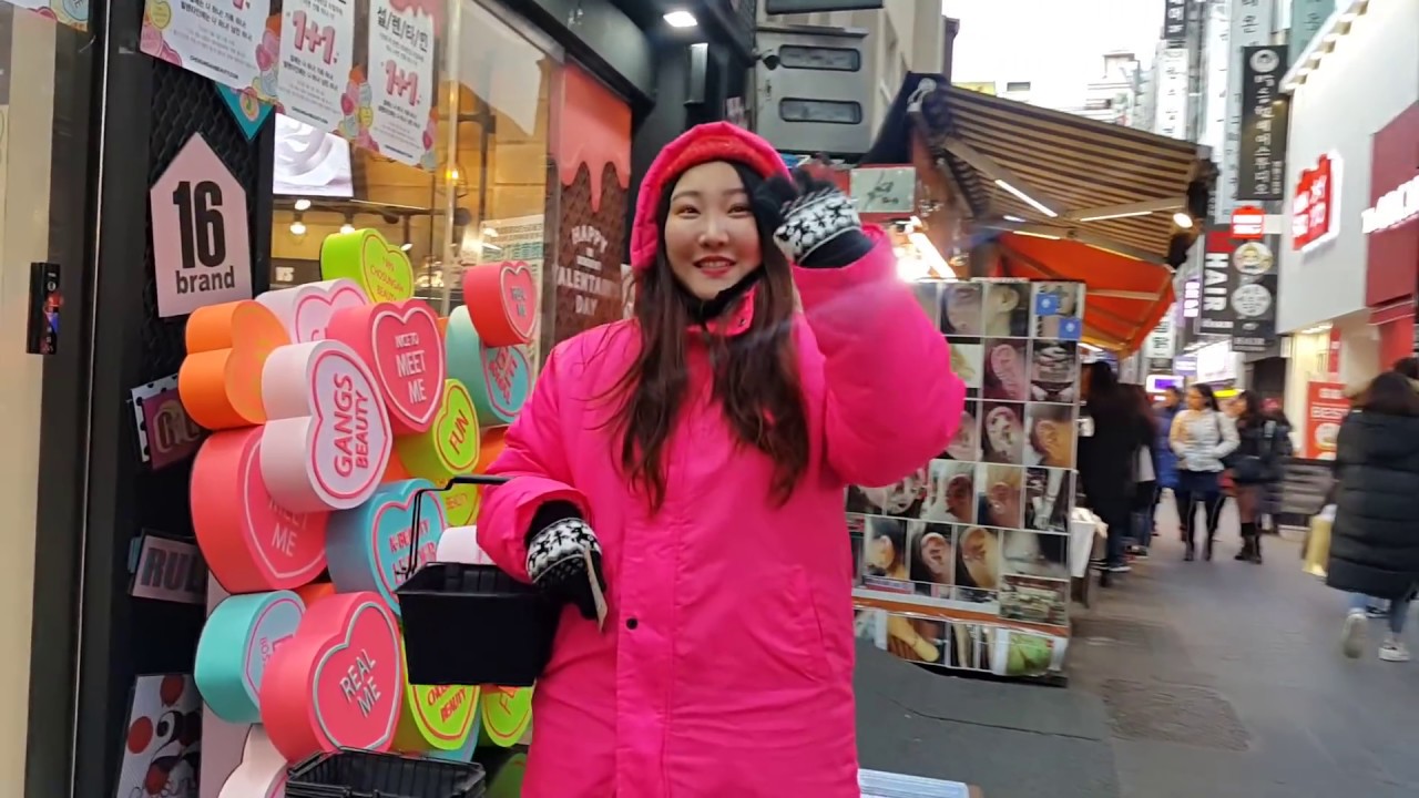 MYEONGDONG SHOPPING STREET SEOUL KOREA
