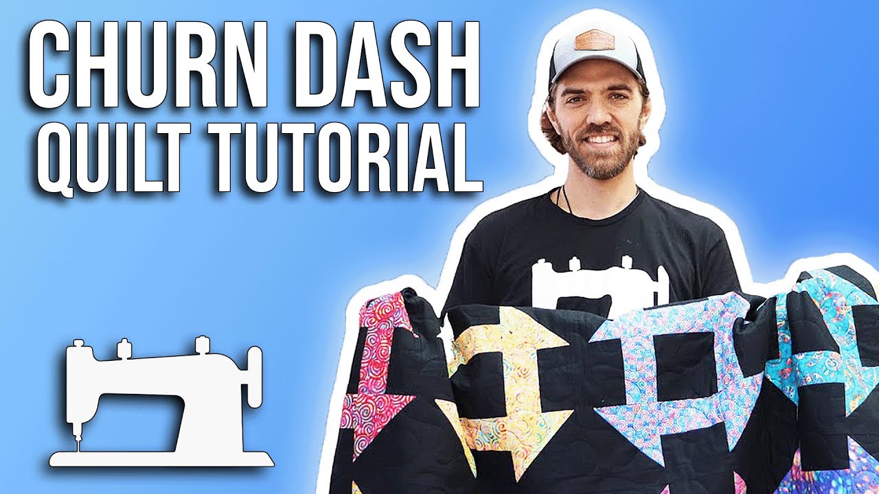 SIMPLE Churn Dash Quilt Tutorial | Free Pattern!