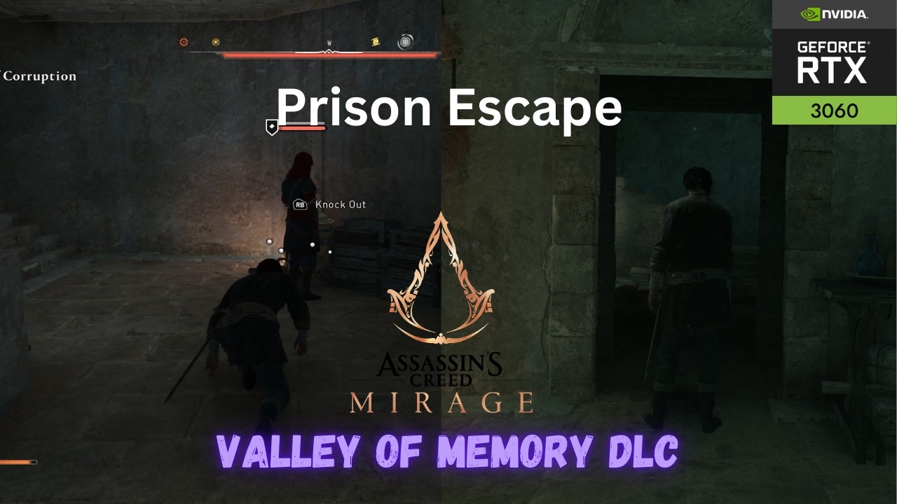 Prison escape and Abis death - Assassin's creed Mirage - Valley of Memory DLC - RTX 3060