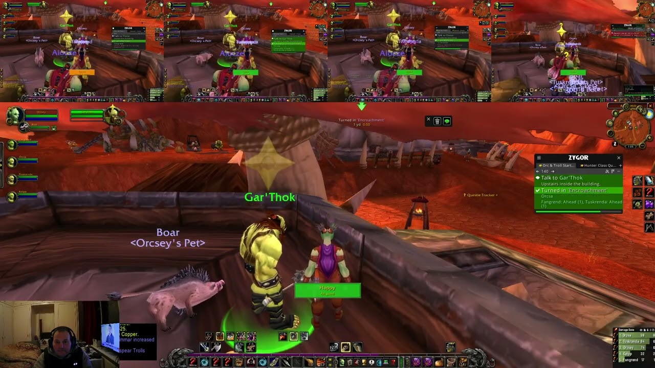 WoW TBC Playing 5 Hunters