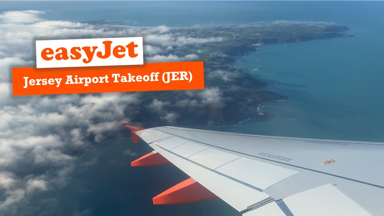 Morning Takeoff from Jersey (JER) | easyJet | A320