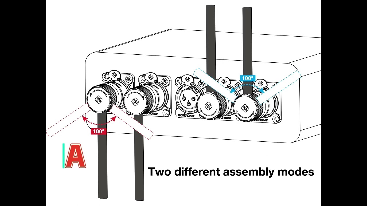 Low Profile Rotatable XLR Assembly Instruction