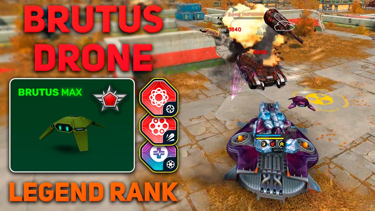 Tanki Online - Brutus Drone at Legend Rank! | How it Feels? | Matchmaking Highlights & Montage