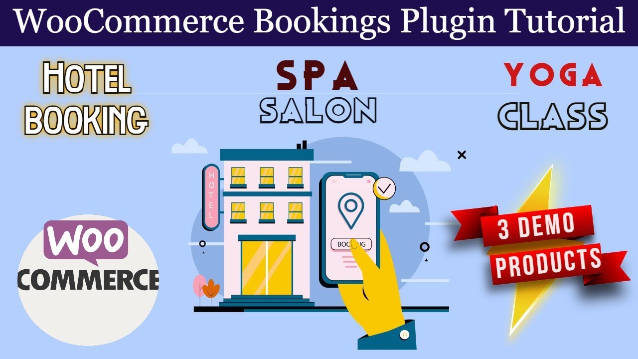 WooCommerce Bookings Plugin Tutorial | Appointment booking for Salon, Hotel, Classes | Wordpress
