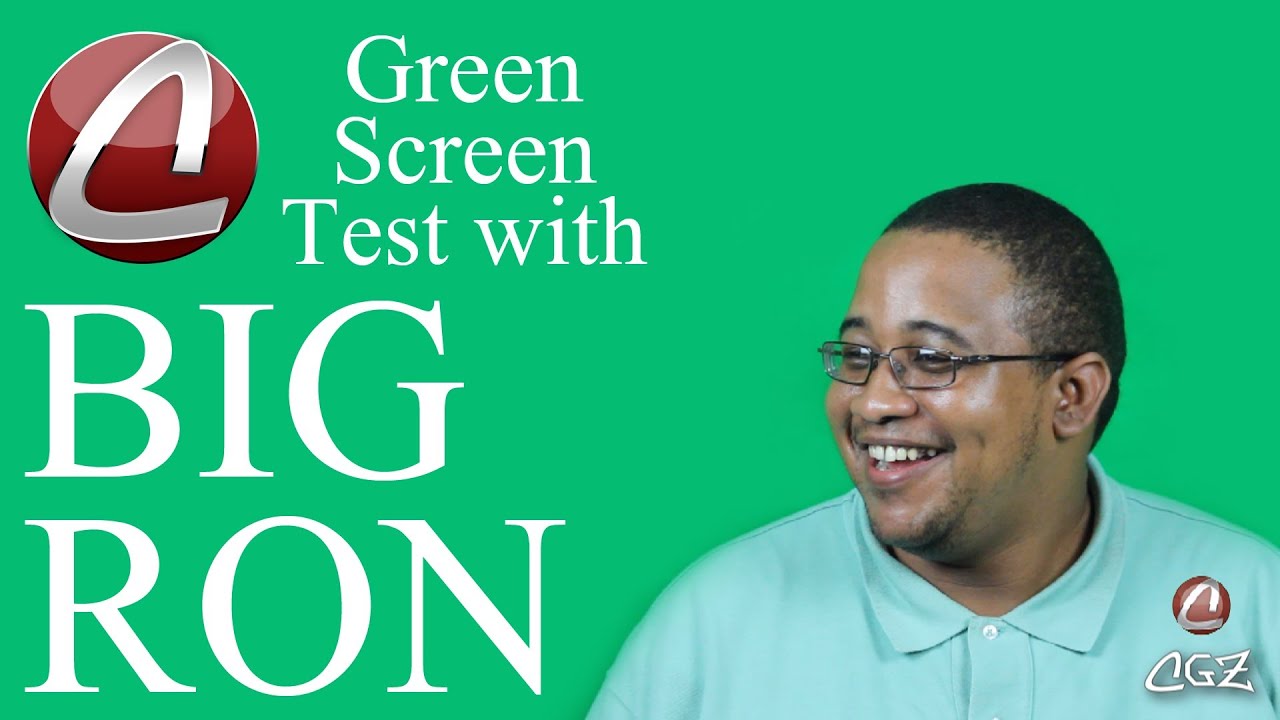CGZ Team: Green Screen Test with Big Ron