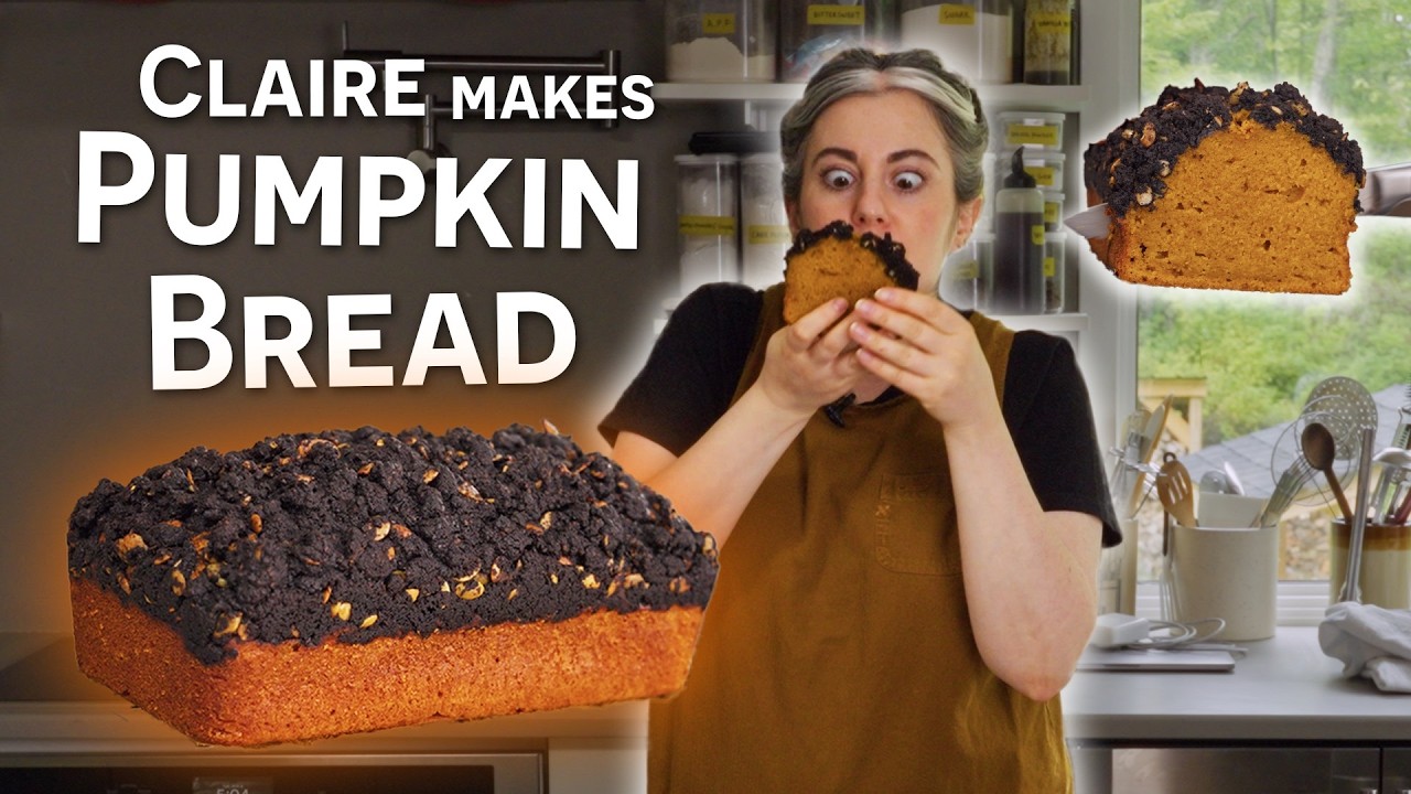 Make Halloween Pumpkin Bread with Claire Saffitz | Dessert Person