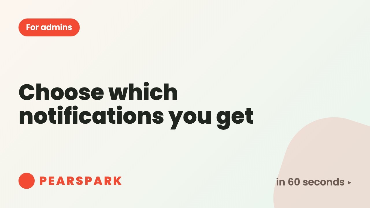How to choose which notifications you get | Pearspark in 60 seconds