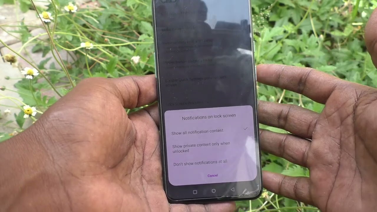 How to hide lock screen notifications in Oneplus Nord