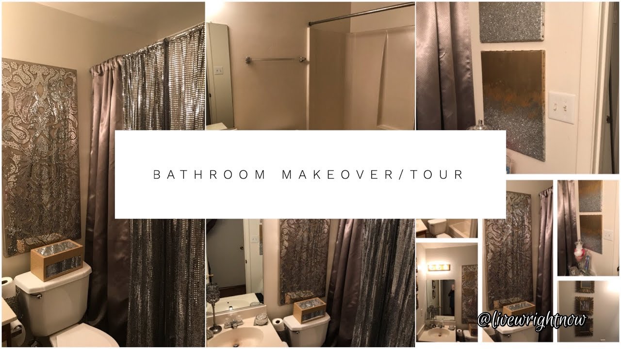 DIY: Glam Apartment Bathroom Tour| Decorating Ideas
